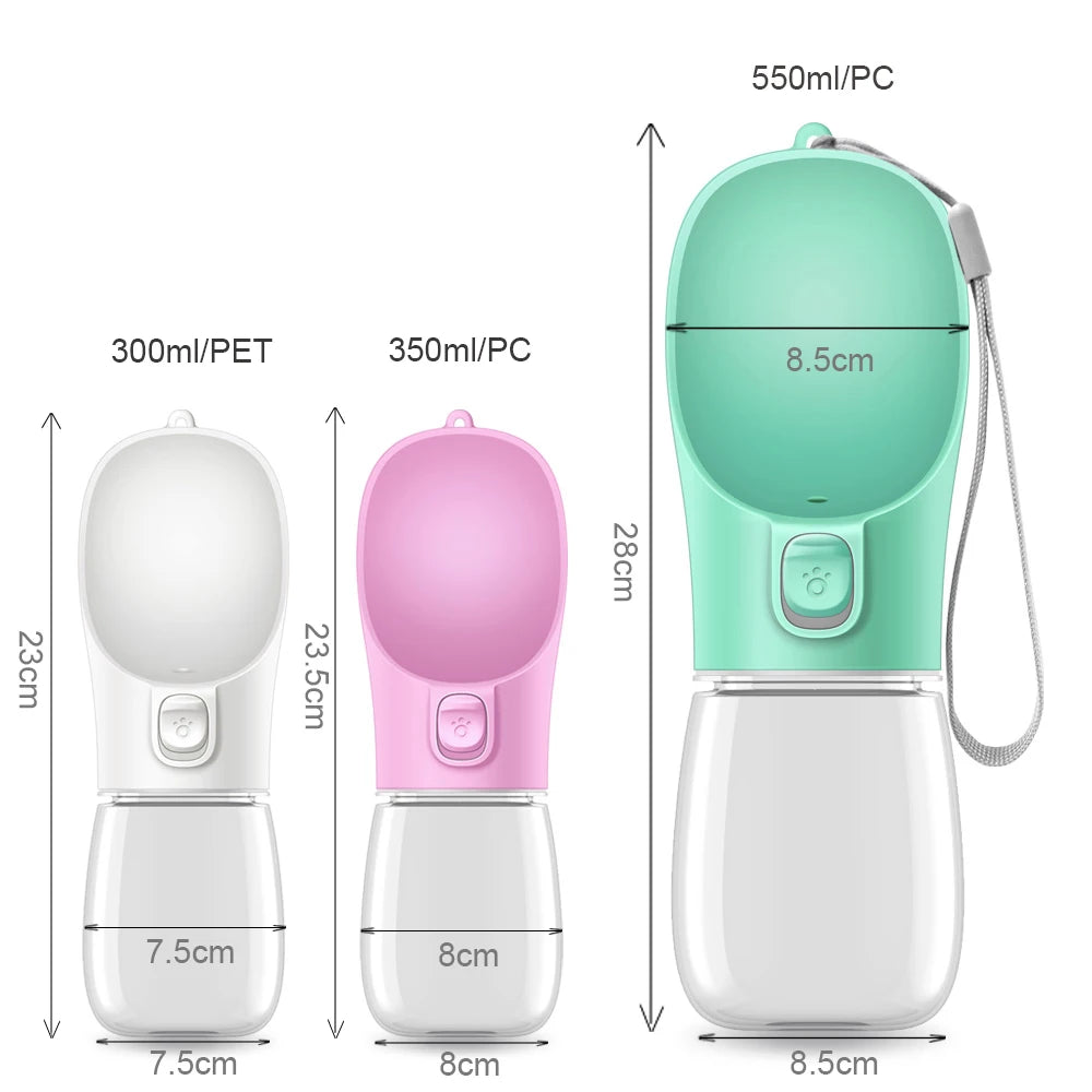 Portable Dog Water Bottle – Leak-Proof Pet Travel Dispenser