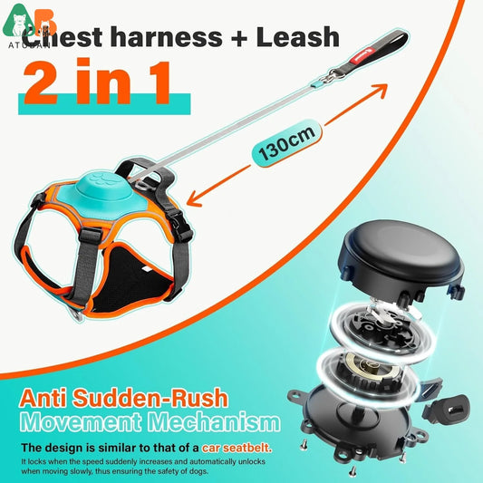 Grab & Go - Tactical Dog Harness with Leash & Pouches