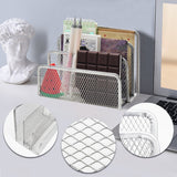 Metal Mesh Letter & File Holder / Mail Sorter, 2-Pack, Black