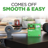 Scotch Magic Tape, 3/4" x 1000", 6 Rolls with Dispenser