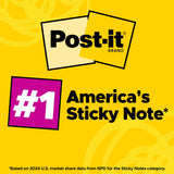 Post-it Notes, 3 in x 3 in, Canary Yellow, 24 Pads/Pack
