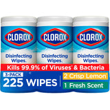 Clorox Disinfecting Wipes, Fresh Scent, 75 ct, 5-Pack