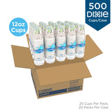 Dixie PerfecTouch Insulated Paper Hot Cups, 12 oz, 500-Count