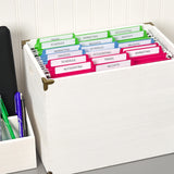 Avery File Folder Labels, 1/3-Cut, 2/3" x 3-7/16", White, 150-Pack