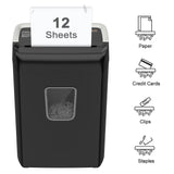 Bonsaii 12-Sheet Cross-Cut Paper Shredder, 5.5-Gallon Bin