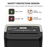 Bonsaii 12-Sheet Cross-Cut Paper Shredder, 5.5-Gallon Bin