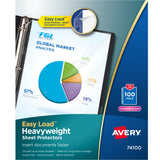 Avery Diamond Clear Heavyweight Sheet Protectors, Letter, 100-Count