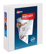 Avery Heavy Duty View Binder, 2", One Touch Slant Ring, White
