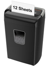 Bonsaii 12-Sheet Cross-Cut Paper Shredder, 5.5-Gallon Bin
