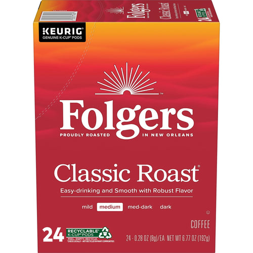 Folgers Classic Roast Coffee K-Cup Pods, Medium Roast, 84-Count
