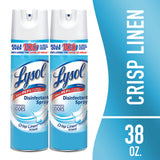 Lysol Disinfectant Spray, Crisp Linen, 19 oz, 2-Pack