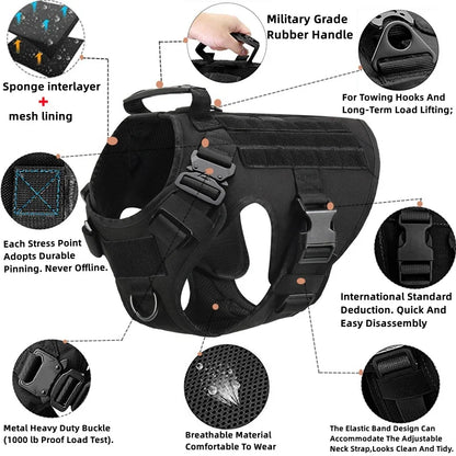 The Modahub Tactical Dog Harness for Large Dogs