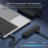 Modahub 4-Port USB 3.0 Hub · For MacBook & iPad