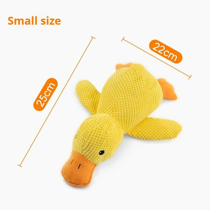 🦆 Plush Duck Dog Toy – Squeaky, Durable & Chew Resistant