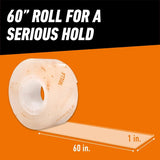 Modahub Invisible Mounting Tape · 1" × 60" Clear