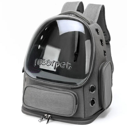 Moorpet Space Capsule Pet Backpack – Breathable Travel Carrier for Cats & Small Pets