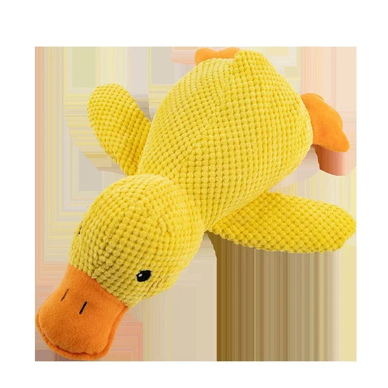 🦆 Plush Duck Dog Toy – Squeaky, Durable & Chew Resistant