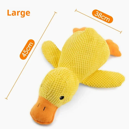 🦆 Plush Duck Dog Toy – Squeaky, Durable & Chew Resistant