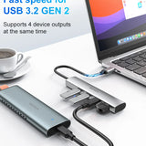 Modahub Slim 4-Port USB-C Hub · 10Gbps