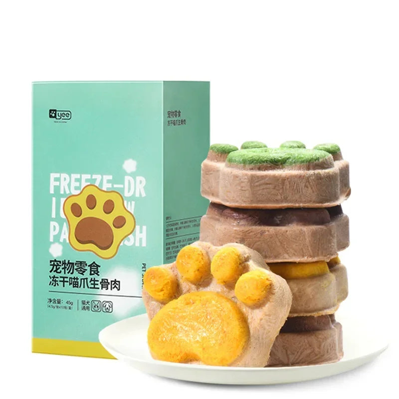 Freeze-Dried Raw Paw Cake Treats for Cats — 45g (Box of 10 Mixed Flavors)
