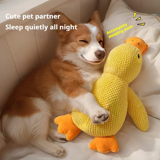 🦆 Plush Duck Dog Toy – Squeaky, Durable & Chew Resistant
