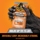 Modahub Invisible Mounting Tape · 1" × 60" Clear