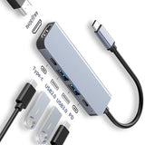 Modahub 4K HDMI Adapter Hub · USB-C with PD