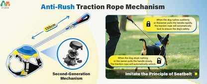 Grab & Go - Tactical Dog Harness with Leash & Pouches