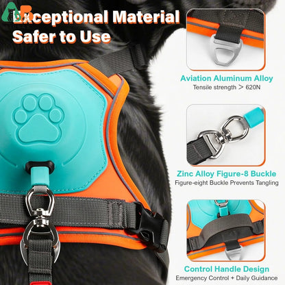 Grab & Go - Tactical Dog Harness with Leash & Pouches