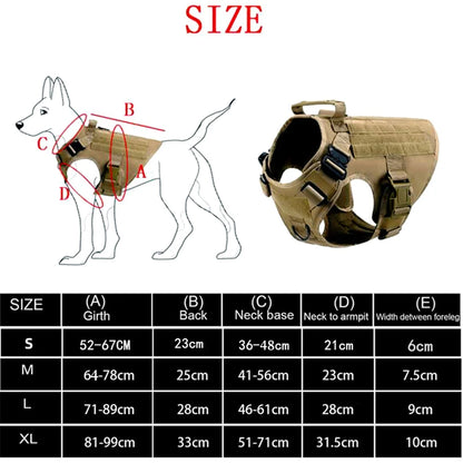 The Modahub Tactical Dog Harness for Large Dogs