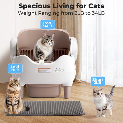 Stop Scooping Forever – The #1 Smart Litter Box Eliminates Odor Automatically