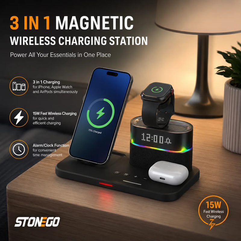 Modahub Magnetic Wireless Stand · iPhone & Watch