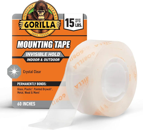 Modahub Invisible Mounting Tape · 1" × 60" Clear