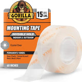 Modahub Invisible Mounting Tape · 1" × 60" Clear