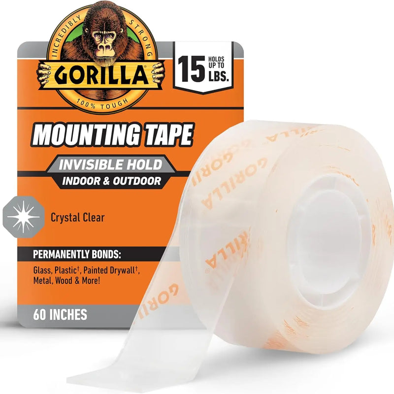 Modahub Invisible Mounting Tape · 1" × 60" Clear