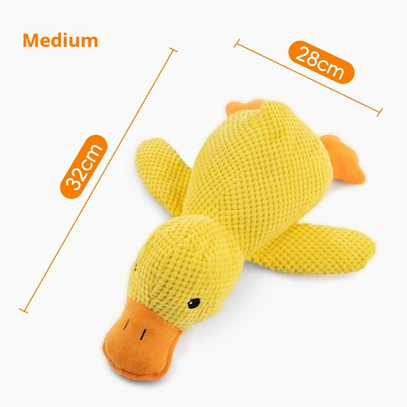 🦆 Plush Duck Dog Toy – Squeaky, Durable & Chew Resistant
