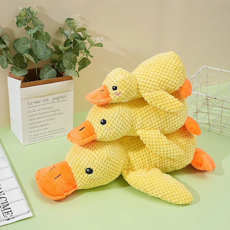 🦆 Plush Duck Dog Toy – Squeaky, Durable & Chew Resistant