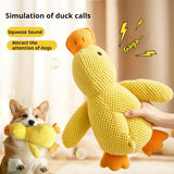 🦆 Plush Duck Dog Toy – Squeaky, Durable & Chew Resistant