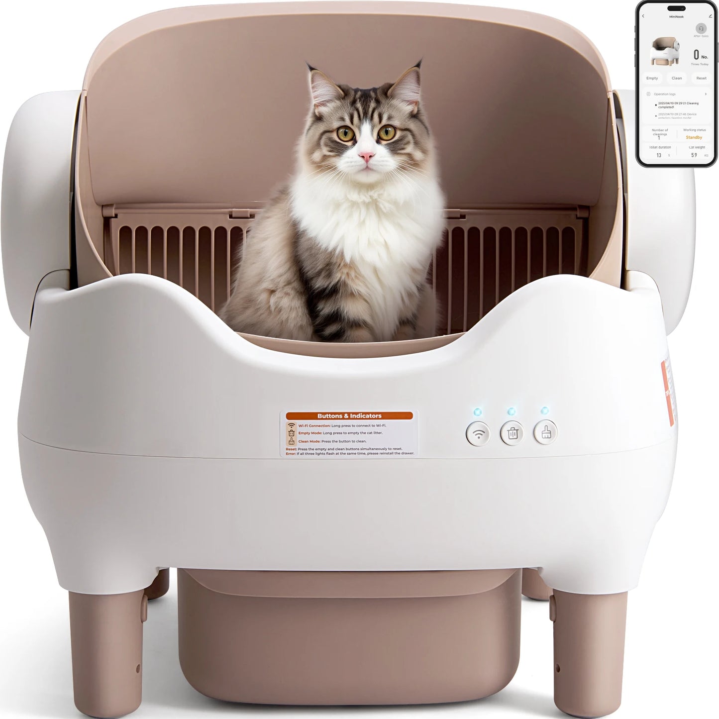 Neakasa® Smart Self-Cleaning Cat Litter Box – No Scooping, No Smell