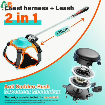 Grab & Go - Tactical Dog Harness with Leash & Pouches