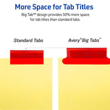 Avery Big Tab Insertable Dividers, 8-Tab, Multicolor, 2-Pack