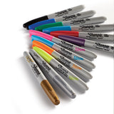 Sharpie Permanent Markers, Fine Point, Assorted, 12-Pack