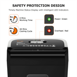 Bonsaii 8-Sheet Cross-Cut Paper Shredder, 3.4-Gallon Bin
