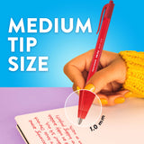 Paper Mate InkJoy 100 RT Ballpoint Pens, 1.0mm, Assorted Colors, 16-Pack
